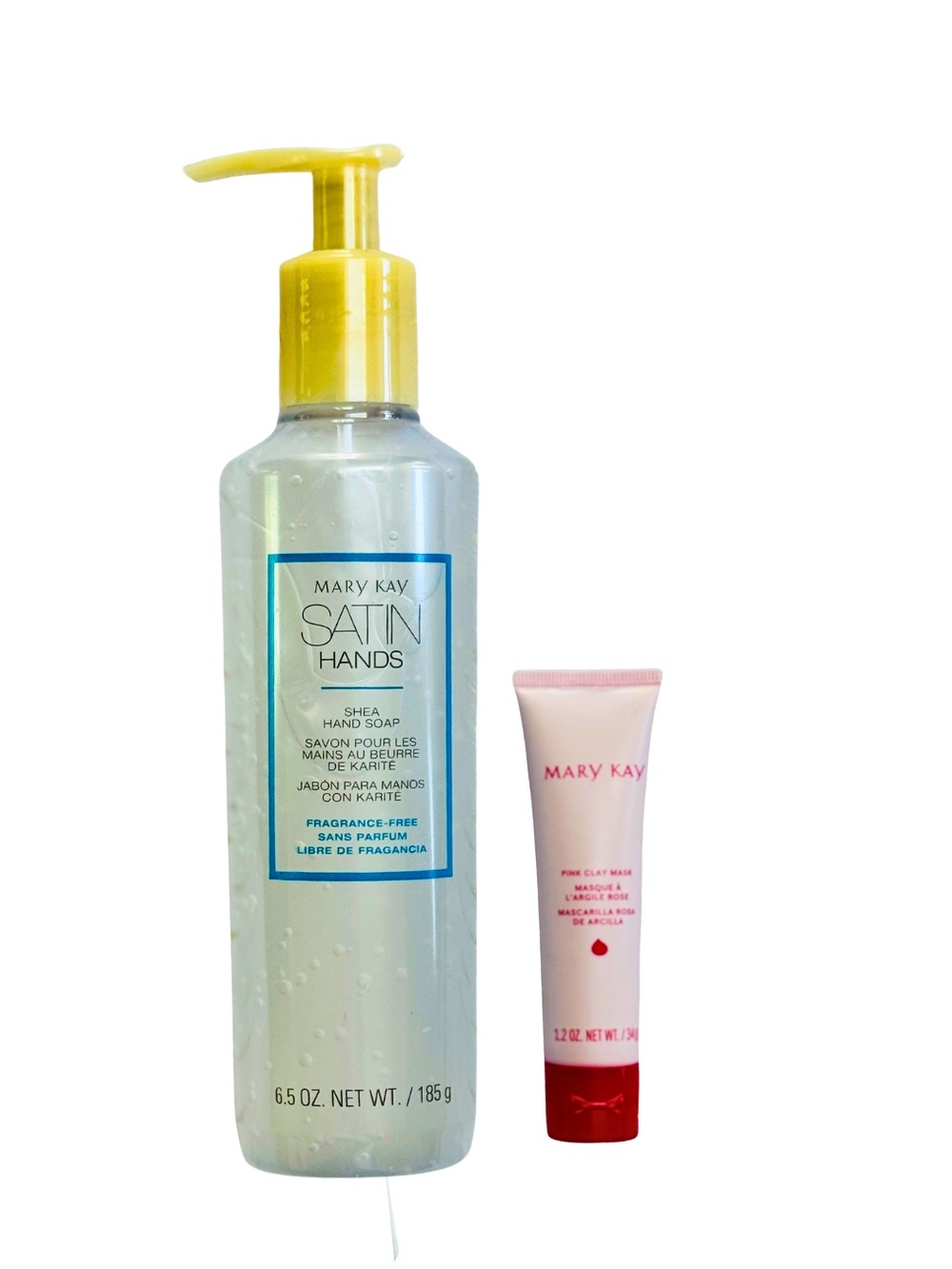 Mary Kay Satin Hands Soap & Pink Clay Mask Duo